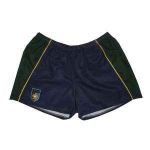 Aquinas College Rugby Shorts Navy/Forest/Gold