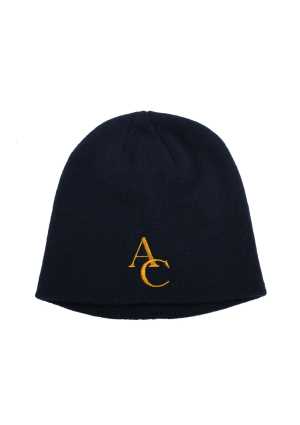 Aquinas College Skull Beanie Navy